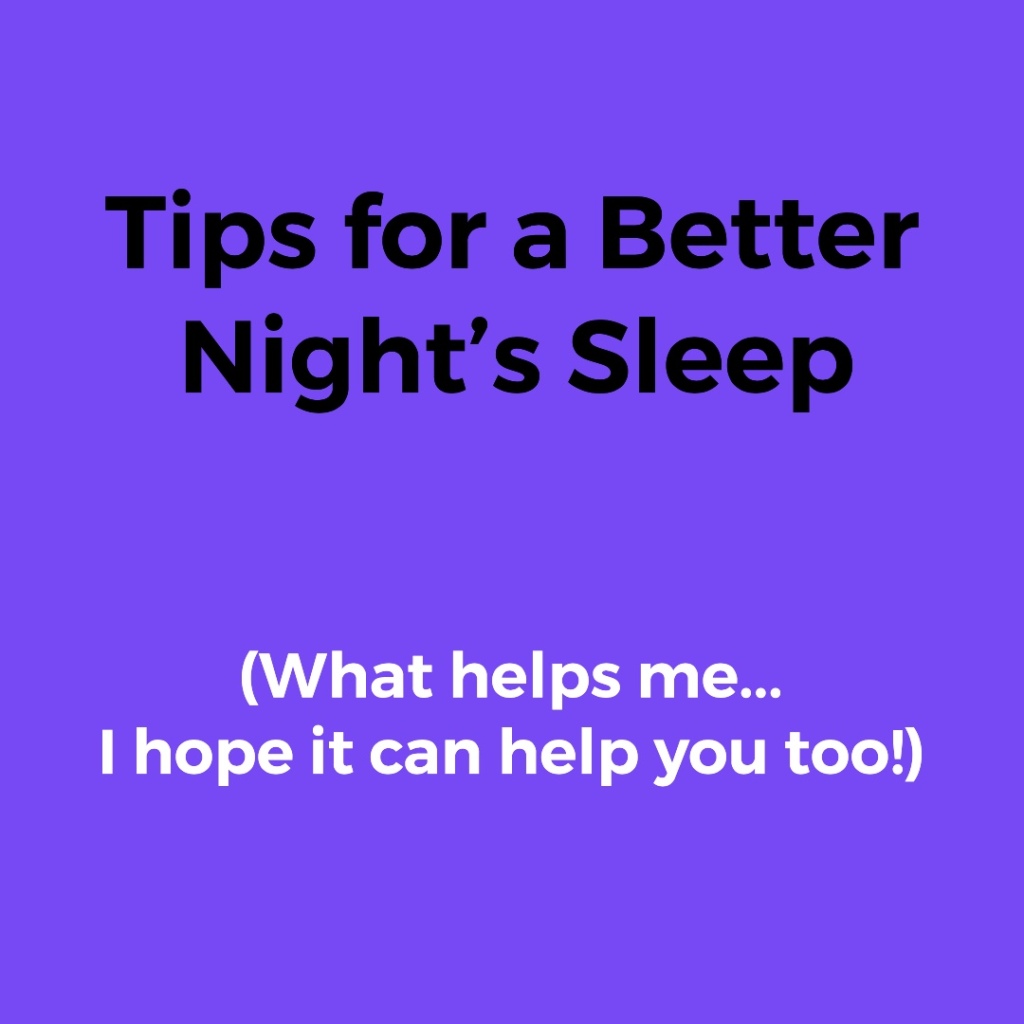 sleep habits and tips